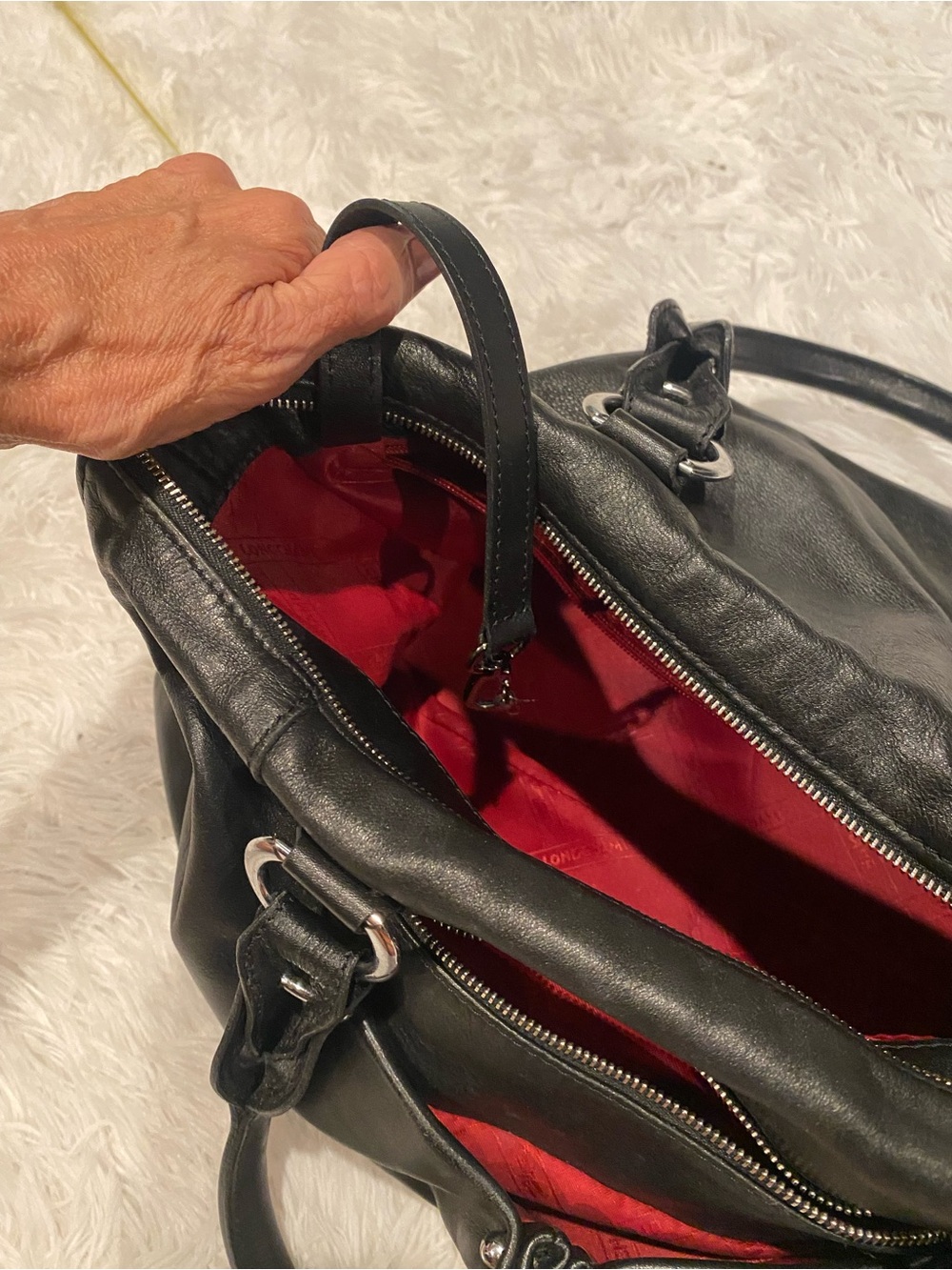 Longchamp large satchel - Picture 6 of 17